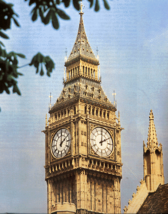 Det berømte Big Ben i London.