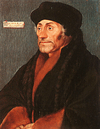 Erasmus af Rotterdam er bl.a. kendt for sin debat med Martin Luther om menneskets frie vilje.