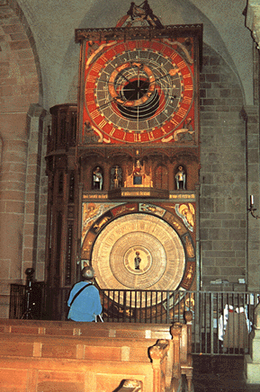 Det store astronomiske ur i Lunds domkirke.