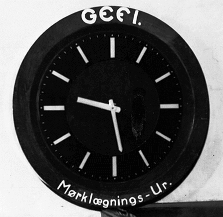 Mørkelægningsur fra København, 1941.