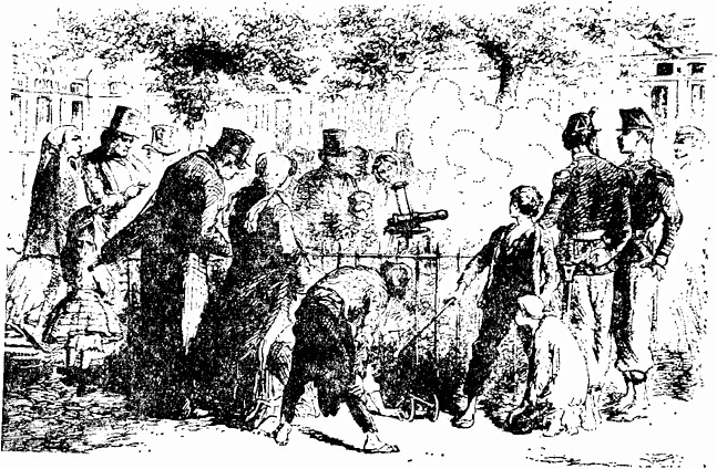 Omkring en fransk middagskanon fra 1850.