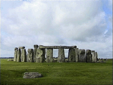 Stonehenge i Syd-England.